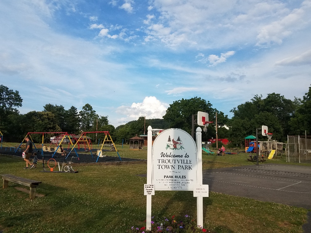 Town of Troutville reminds visitors park’s picnic shelters and stage ...