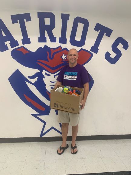 School Board candidate Matt East delivered school supplies to CAMS ...